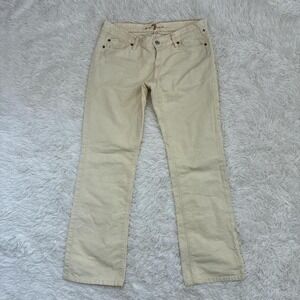 Boho Western Cowgirl Tan corduroy bootcut jeans with a relaxed fit